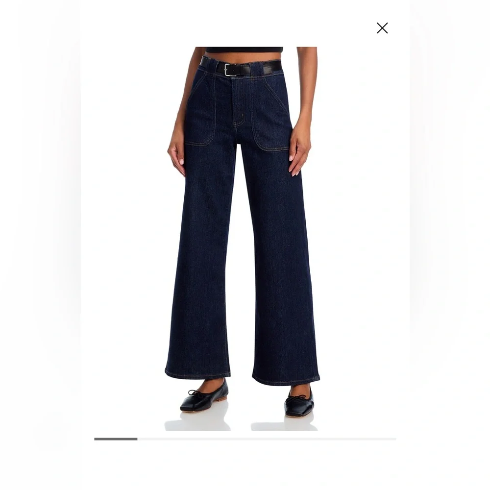 FRAME Denim High Rise Modern Pocket Jean in Rinse, Size 30. - Picture 2 of 15